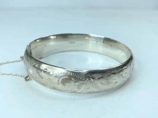 Vintage Smith & Sons 1963 Birmingham Hallmarked Silver sterling Engraved JR779