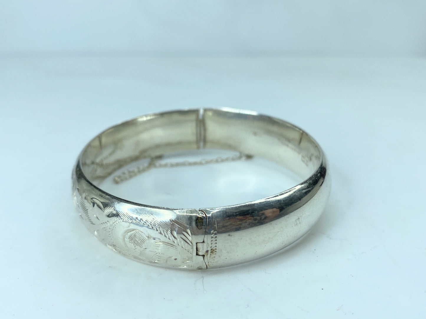 Vintage Smith & Sons 1963 Birmingham Hallmarked Silver sterling Engraved JR779