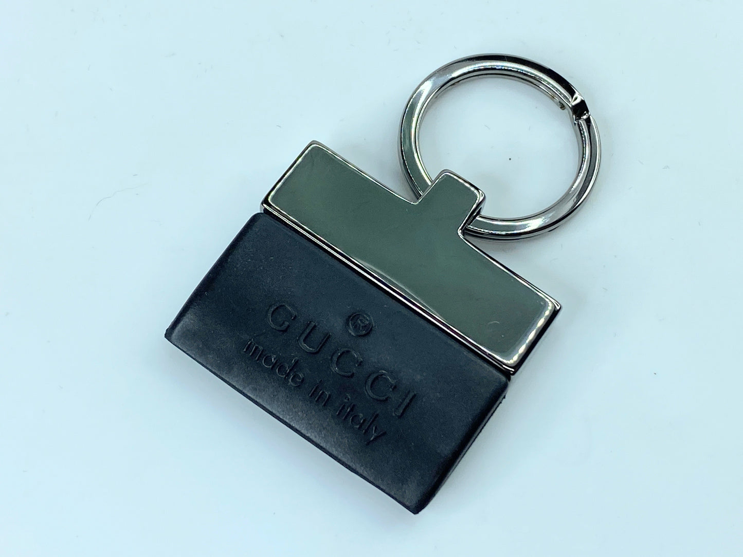 Gucci Silver-tone Key ring Chain GS350