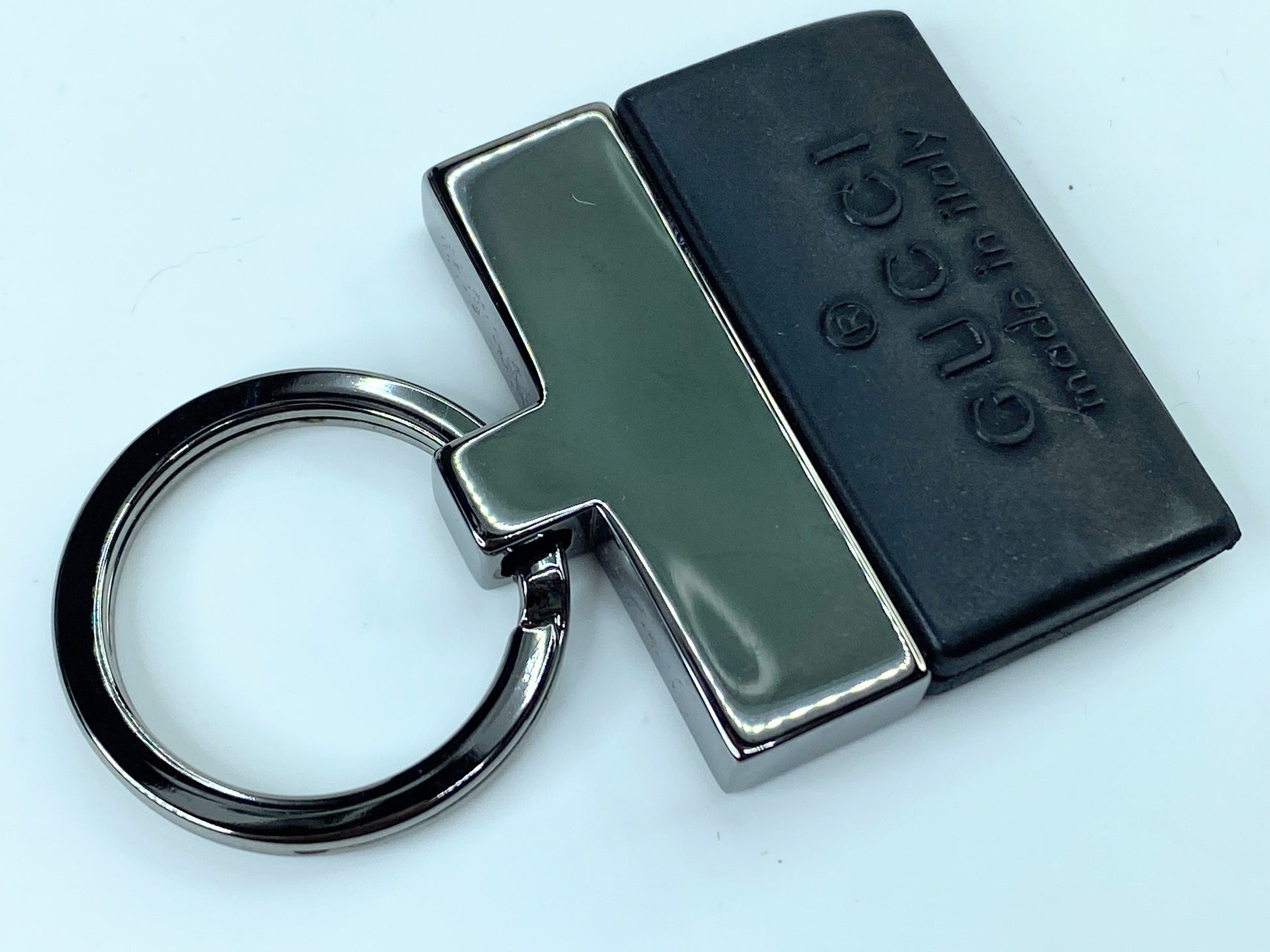 Gucci Silver-tone Key ring Chain GS350