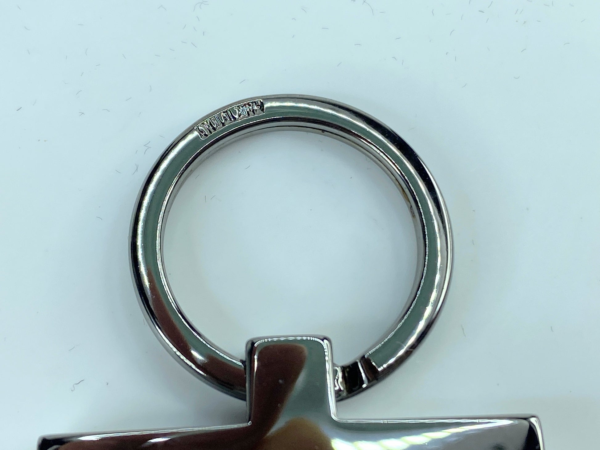 Gucci Silver-tone Key ring Chain GS350