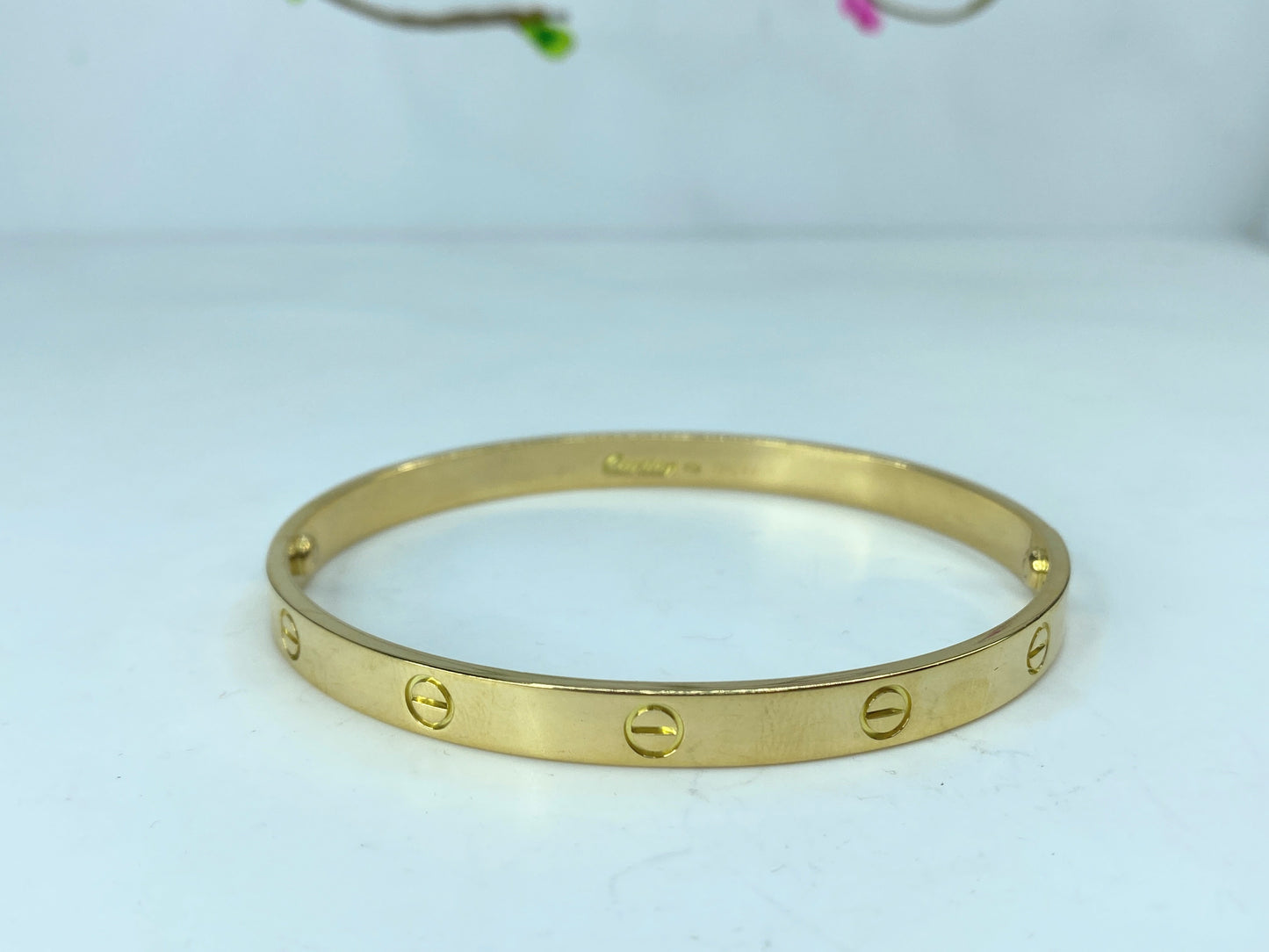 Cartier© Love Bracelet 18k Yellow Gold 716211 size 21 37.8g 7.5" w/box JR784
