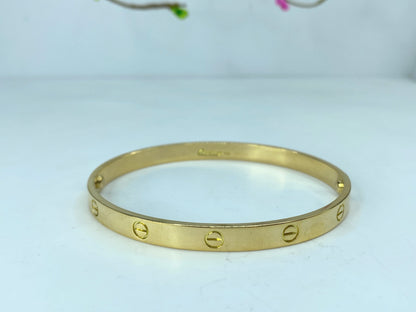 Cartier© Love Bracelet 18k Yellow Gold 716211 size 21 37.8g 7.5" w/box JR784