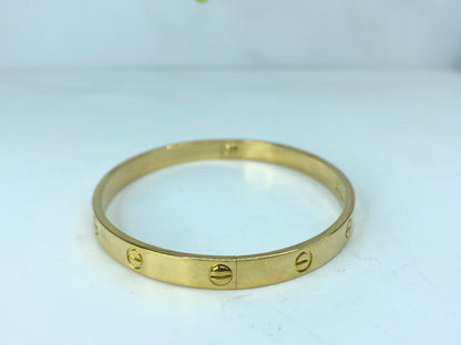 Cartier© Love Bracelet 18k Yellow Gold 716211 size 21 37.8g 7.5" w/box JR784