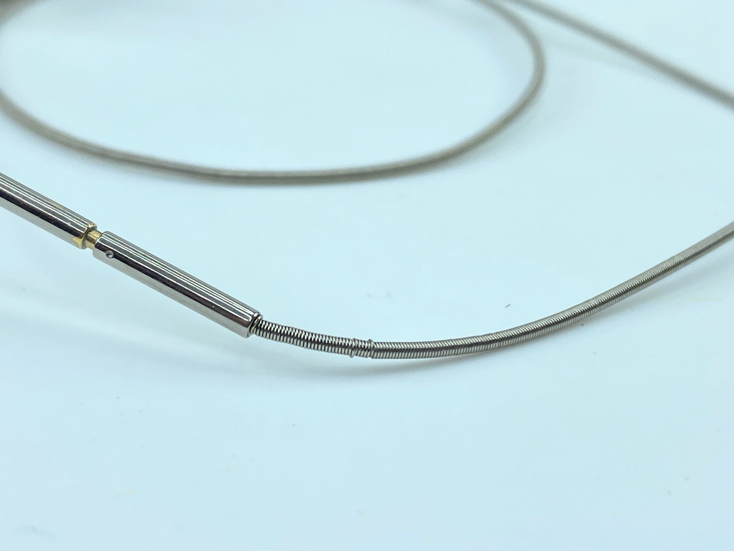 Hermes Silver Palladium Plated Cage D'H Pendant Necklace GS353