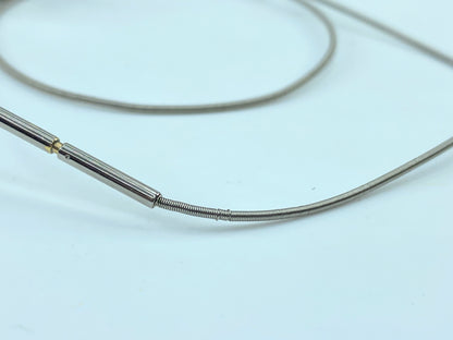 Hermes Silver Palladium Plated Cage D'H Pendant Necklace GS353