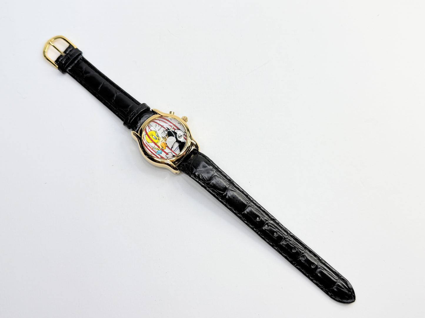 Armitron Tweety Sylvester Gold Tone Watch NOS New Strap SS199