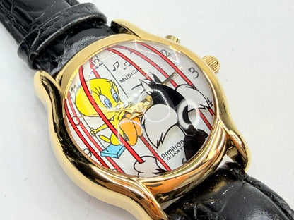 Armitron Tweety Sylvester Gold Tone Watch NOS New Strap SS199