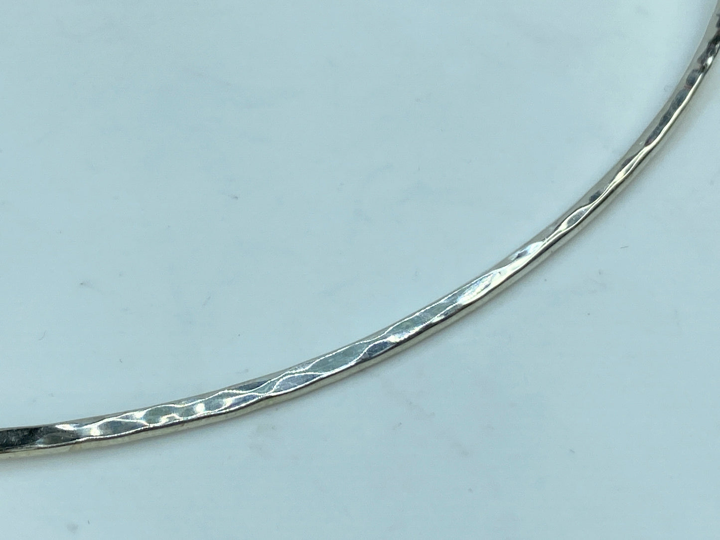 James Avery Hammered Hook-On Collar Necklace Sterling 925 Retired 15.5" JR786