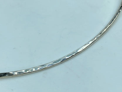 James Avery Hammered Hook-On Collar Necklace Sterling 925 Retired 15.5" JR786