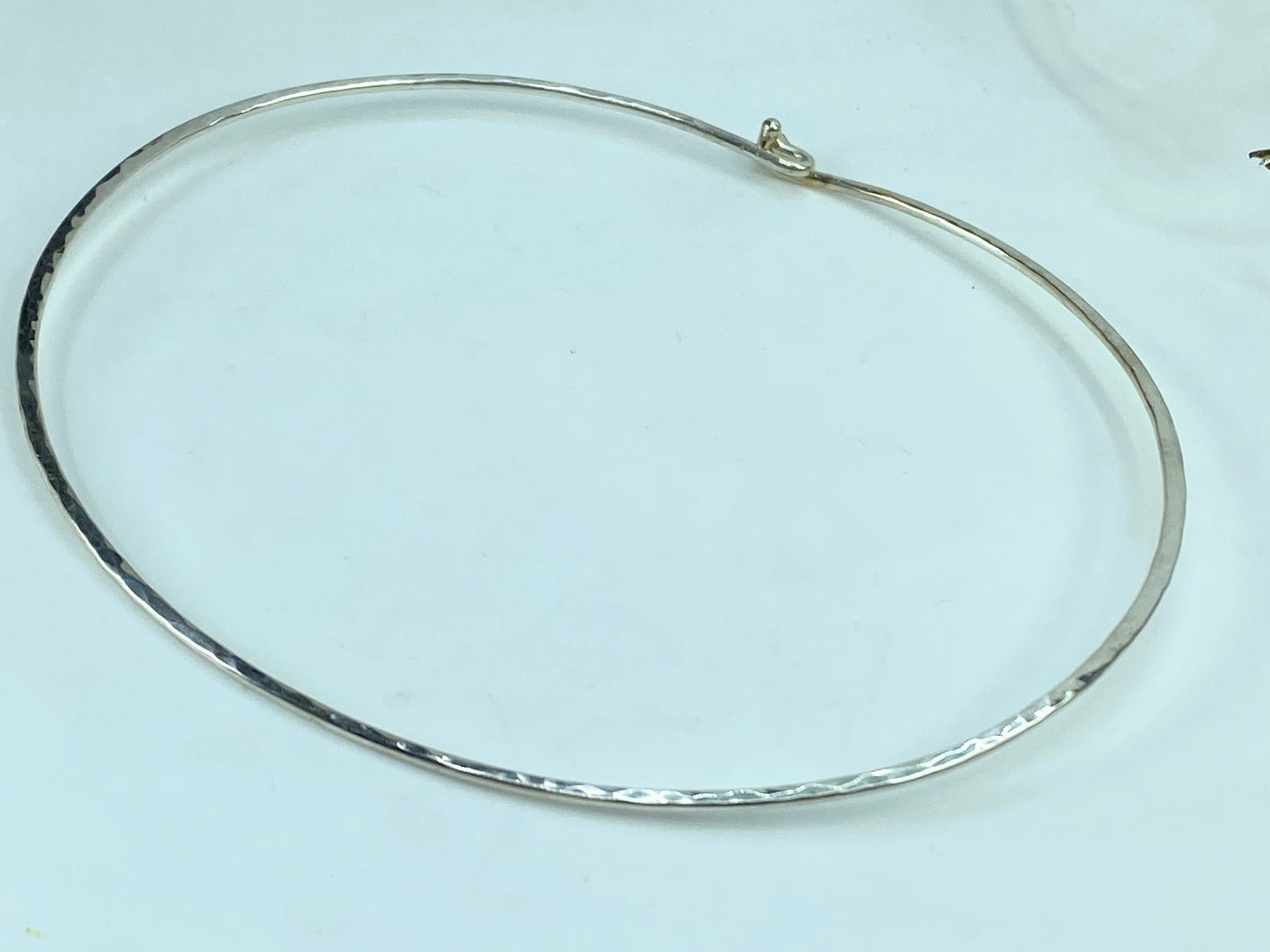 James Avery Hammered Hook-On Collar Necklace Sterling 925 Retired 15.5" JR786