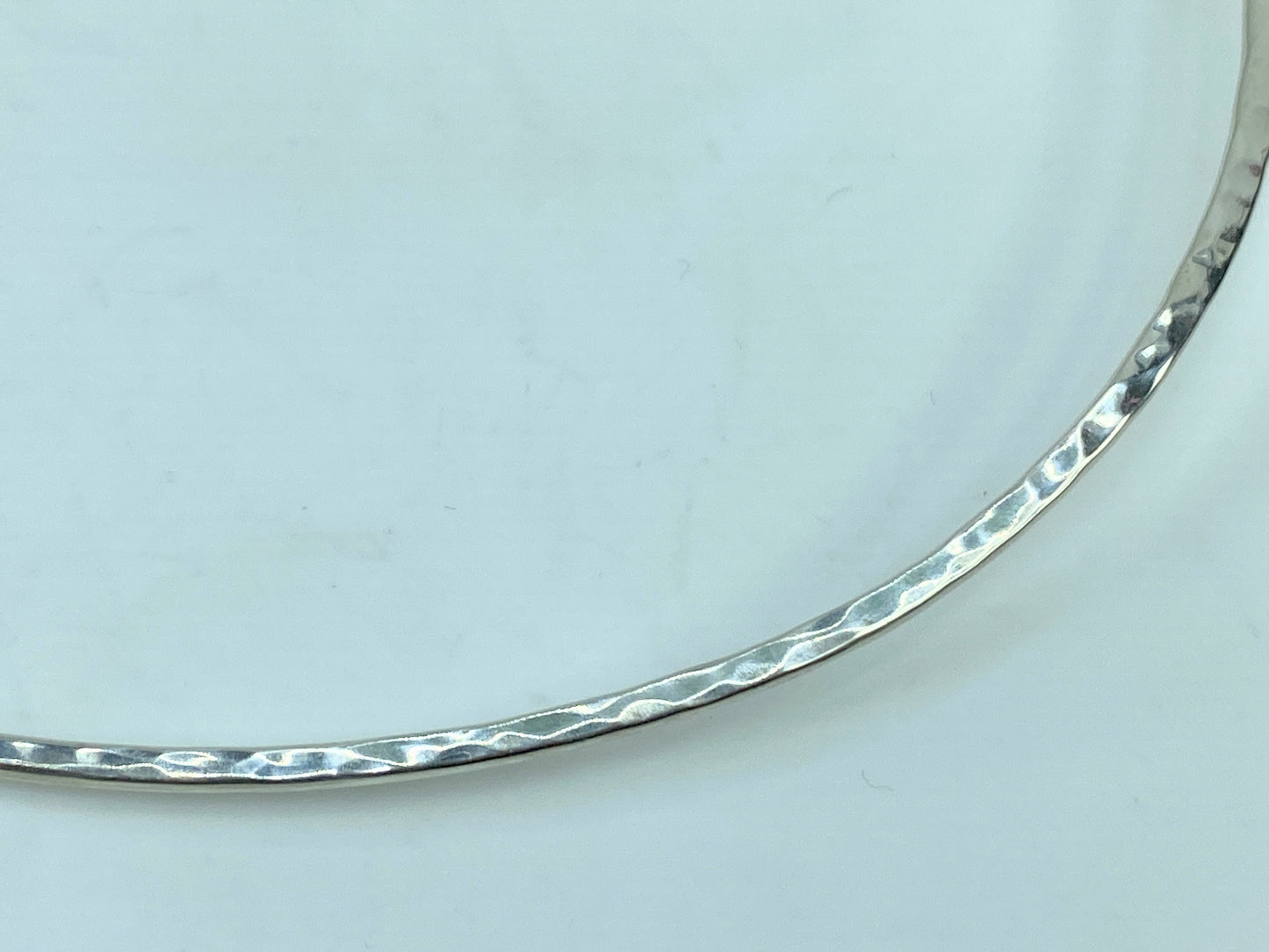 James Avery Hammered Hook-On Collar Necklace Sterling 925 Retired 15.5" JR786