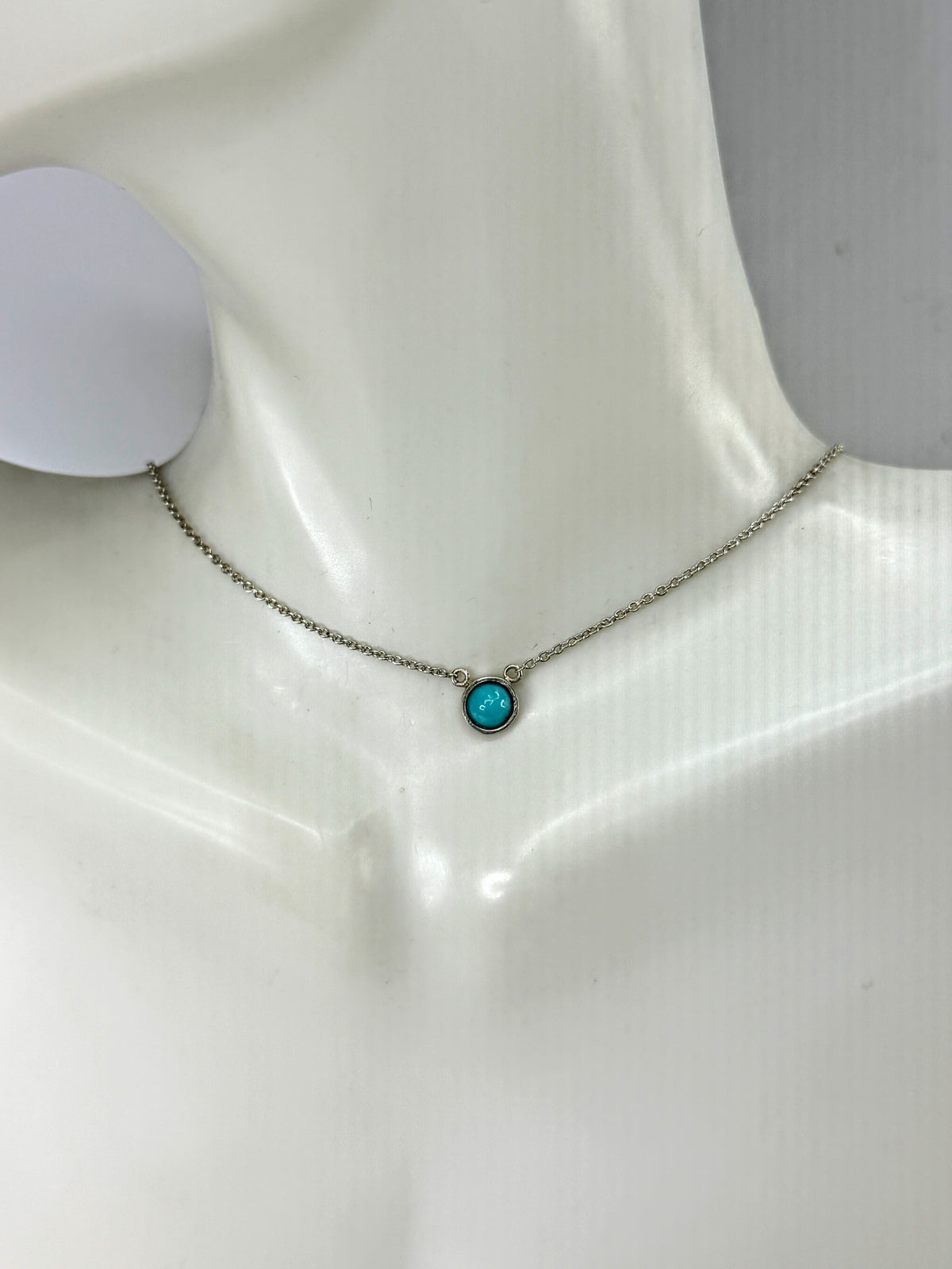 Tiffany & Co. Elsa Peretti Color by the Yard Turquoise Sterling Necklace JR2027
