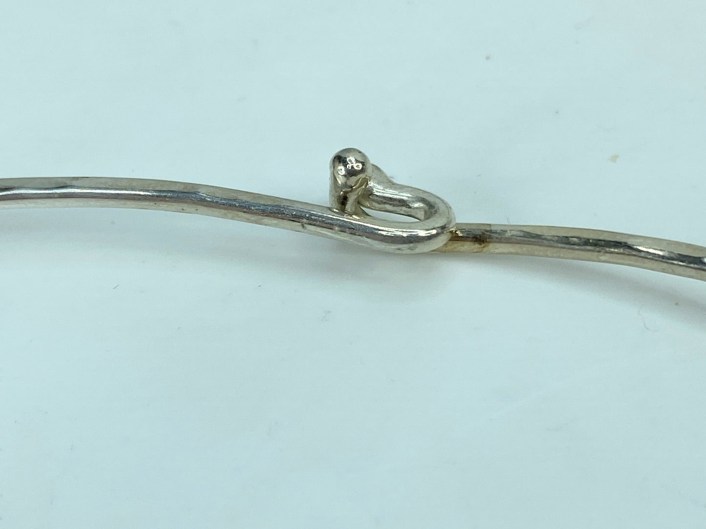 James Avery Hammered Hook-On Collar Necklace Sterling 925 Retired 15.5" JR786