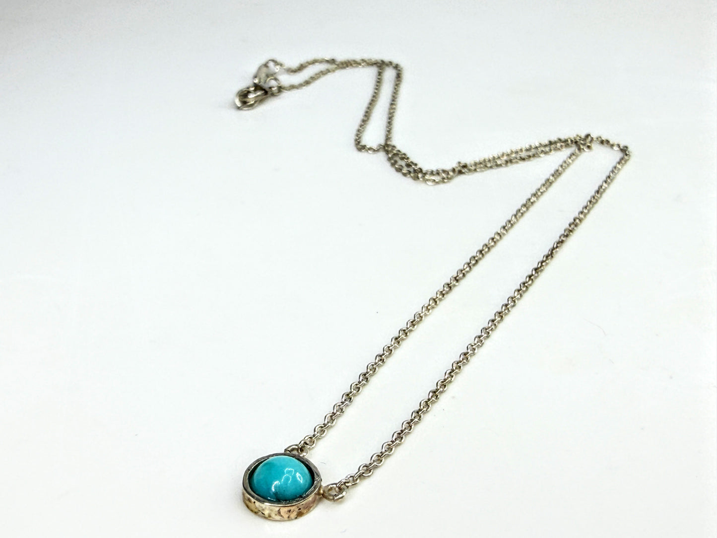 Tiffany & Co. Elsa Peretti Color by the Yard Turquoise Sterling Necklace JR2027