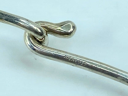 James Avery Hammered Hook-On Collar Necklace Sterling 925 Retired 15.5" JR786