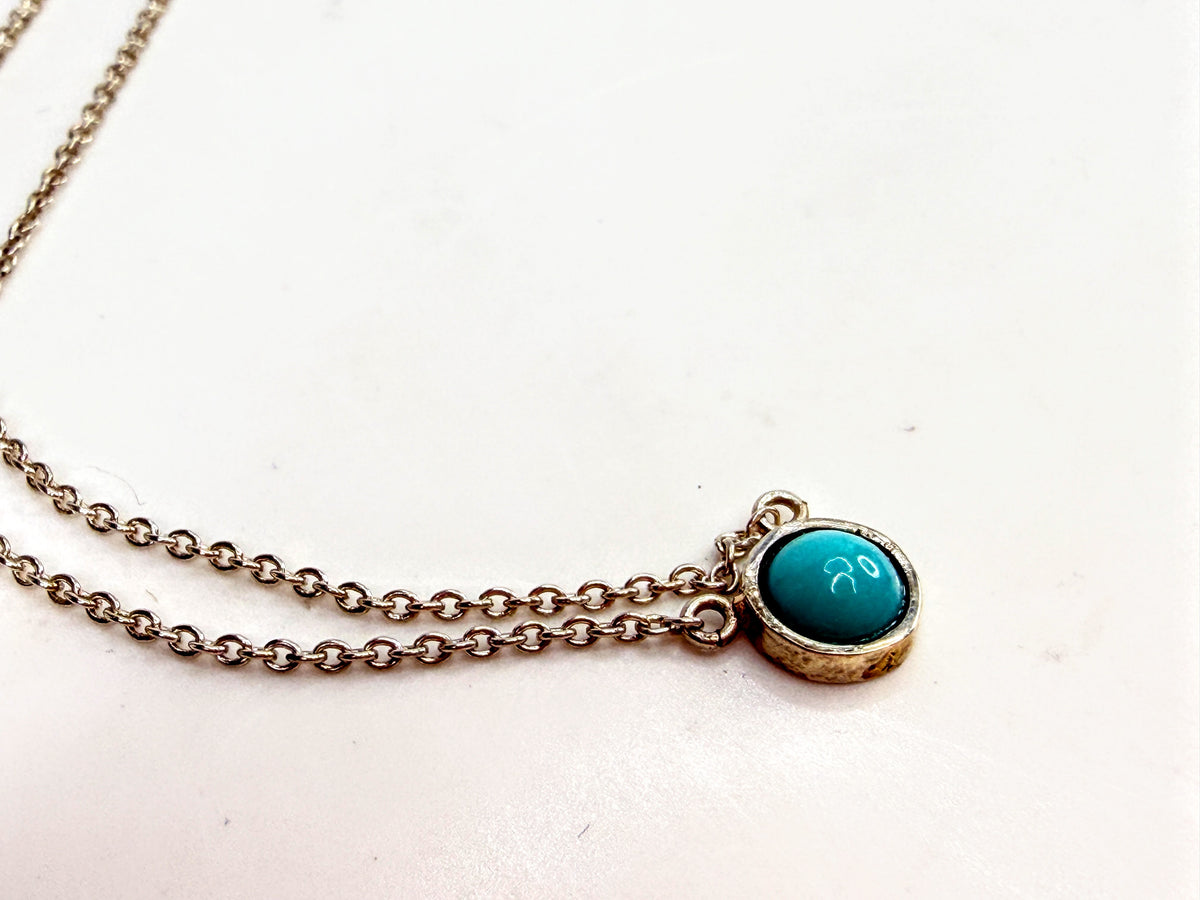 Tiffany & Co. Elsa Peretti Color by the Yard Turquoise Sterling Necklace JR2027