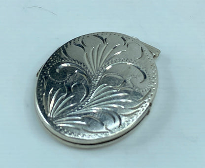 Vintage Locket Pendant 925 Sterling 925 Birmingham 1978 HM EJ Ltd 9.2g JR804
