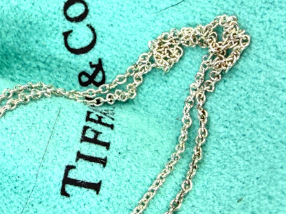 Tiffany & Co. Elsa Peretti Quadrifoglio Sterling Necklace 16" 4.5gm JR2030