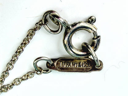 Vintage Tiffany & Co. 1990 Signature X 18K Sterling Necklace 16.5" JR2033