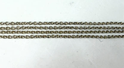 Tiffany & Co. Sterling Silver Infinity Double Chain Necklace 7.5g 15 3/4" JR2034