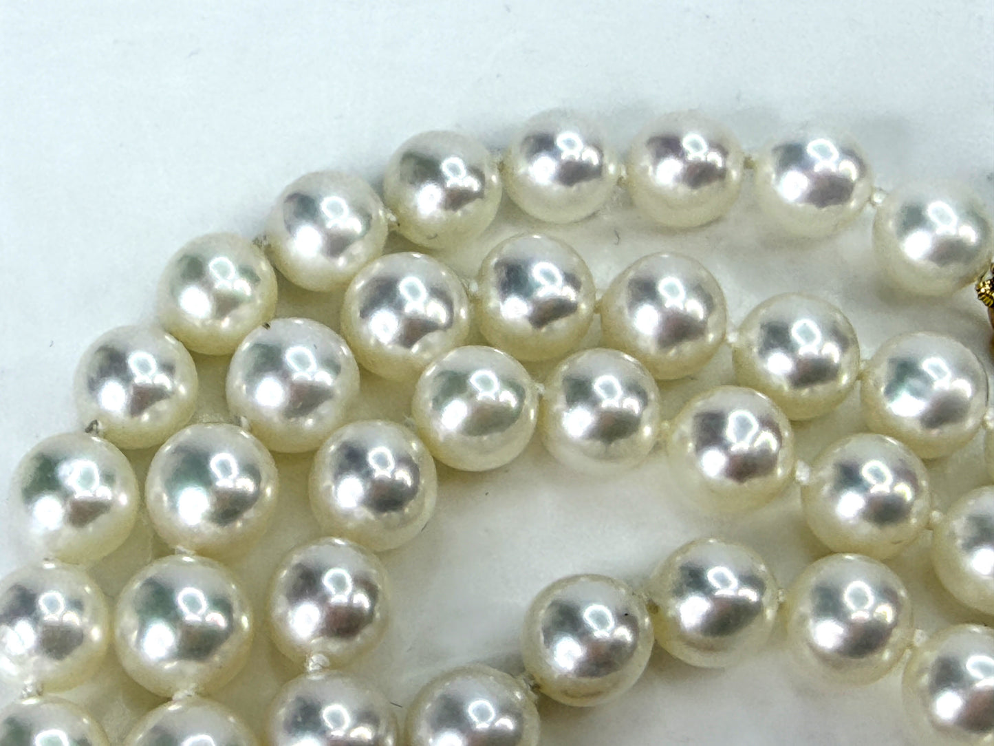 Vintage Sea Magic by Mikimoto Akoya Cultured Pearl 14K Necklace 19.6g 18" JR2039