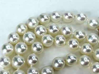 Vintage Sea Magic by Mikimoto Akoya Cultured Pearl 14K Necklace 19.6g 18" JR2039