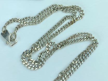 Authentic Men's GUCCI G Mark pendant drop sterling Necklace w Dust Bag JR825
