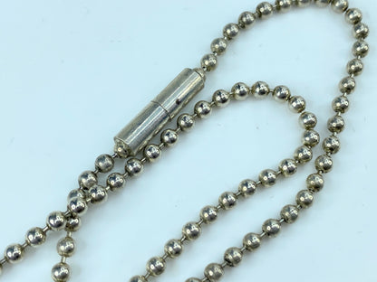 Gucci Dog Tag Pendant Necklace Sterling Silver 925 Made in Italy 22" 31g JR286