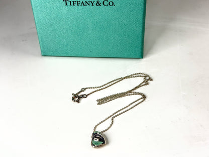 Tiffany & Co. Paloma Picasso Sterling Silver Full Heart Necklace 3.2g 16" JR2043