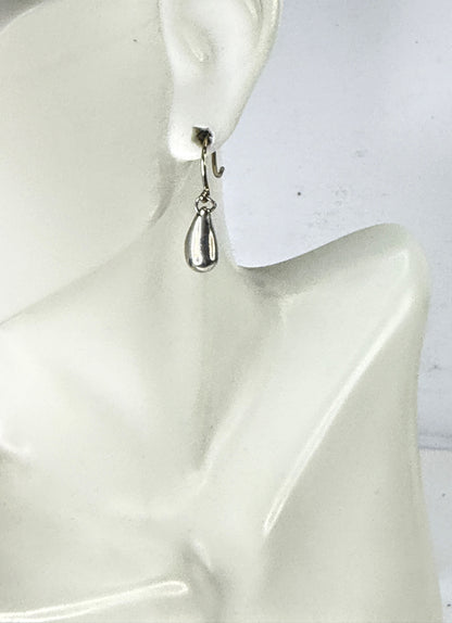 Tiffany & Co Elsa Peretti Sterling Silver Teardrop Hook Earrings 3.7g JR2044