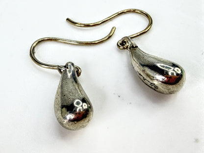 Tiffany & Co Elsa Peretti Sterling Silver Teardrop Hook Earrings 3.7g JR2044