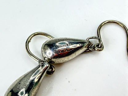 Tiffany & Co Elsa Peretti Sterling Silver Teardrop Hook Earrings 3.7g JR2044