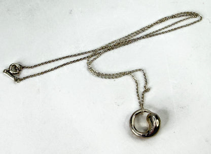 Tiffany & Co. Elsa Peretti Eternal Circle Sterling Necklace 16.5" 5.7g JR2045