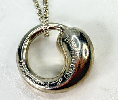 Tiffany & Co. Elsa Peretti Eternal Circle Sterling Necklace 16.5" 5.7g JR2045