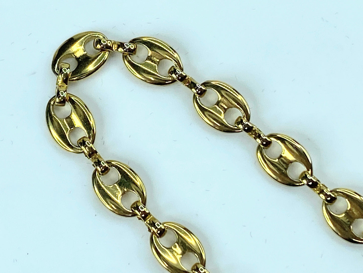 France Vintage Givenchy Bracelet anchor link in gold tone 7.25" 7.8g GS375