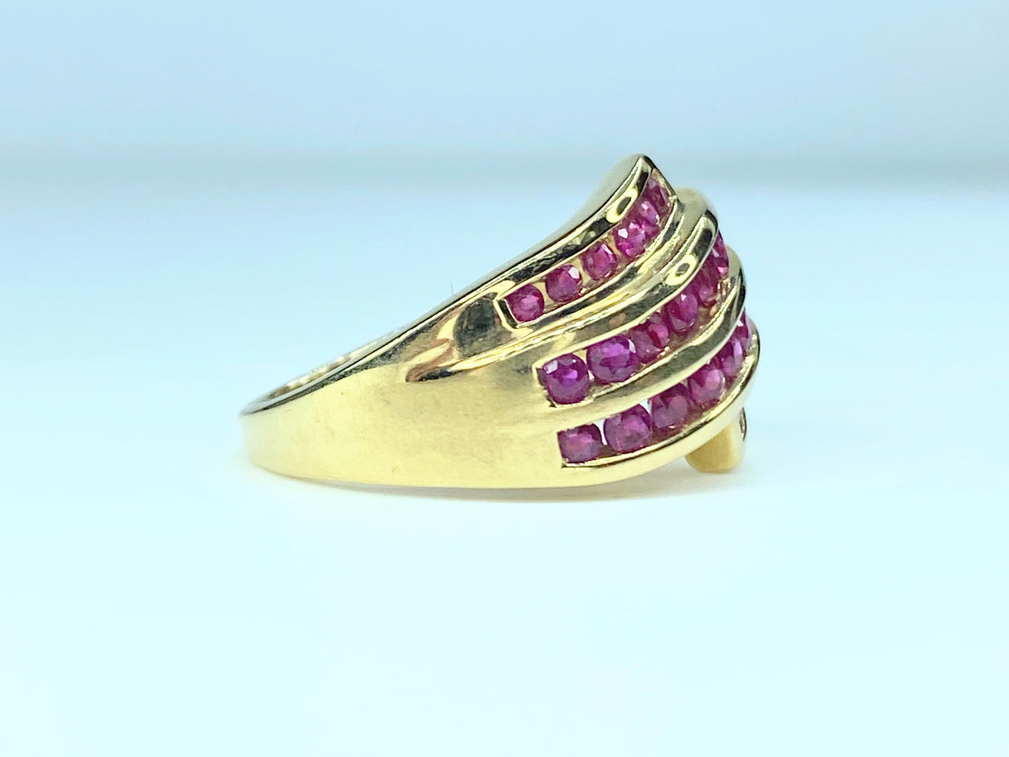 Natural Round Ruby Bypass ring JR6945