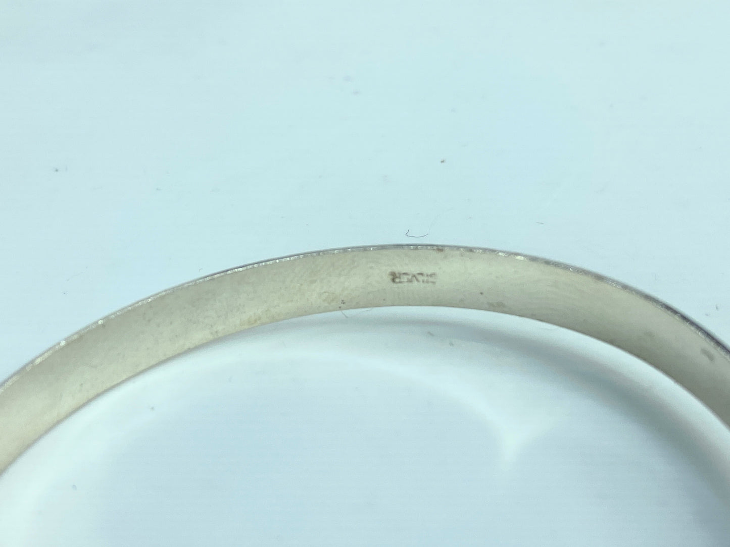 Adorable Sterling Silver 5mm Rose expandable children bangle 4.5" 5.4g JR834