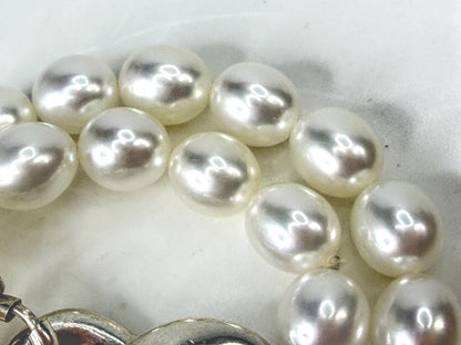 Vintage Tiffany & Co. Sterling Silver Cultured Pearl Infinity Bracelet JR2053