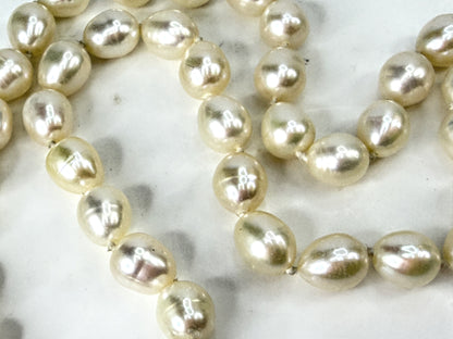 Vintage Tiffany & Co Sterling Silver Baroque Pearl Necklace  29.1gJ R2054