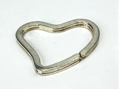 Vintage Tiffany & Co. Elsa Peretti Sterling Silver Heart Key Ring 1.5" SS497