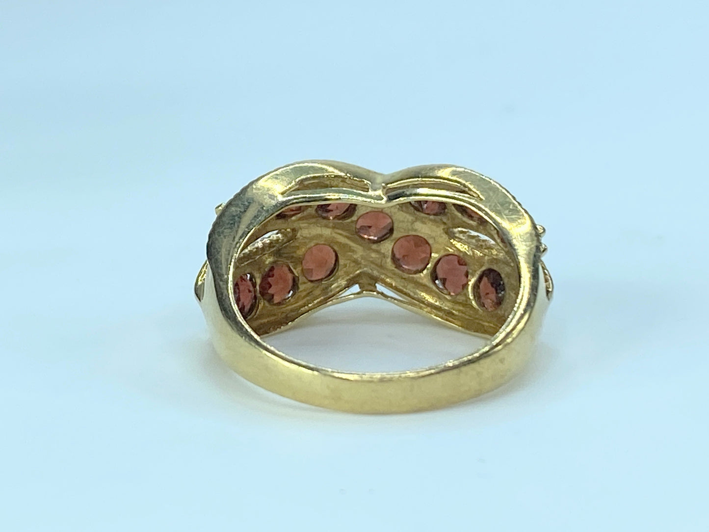 10K Yellow Gold Garnet Ring