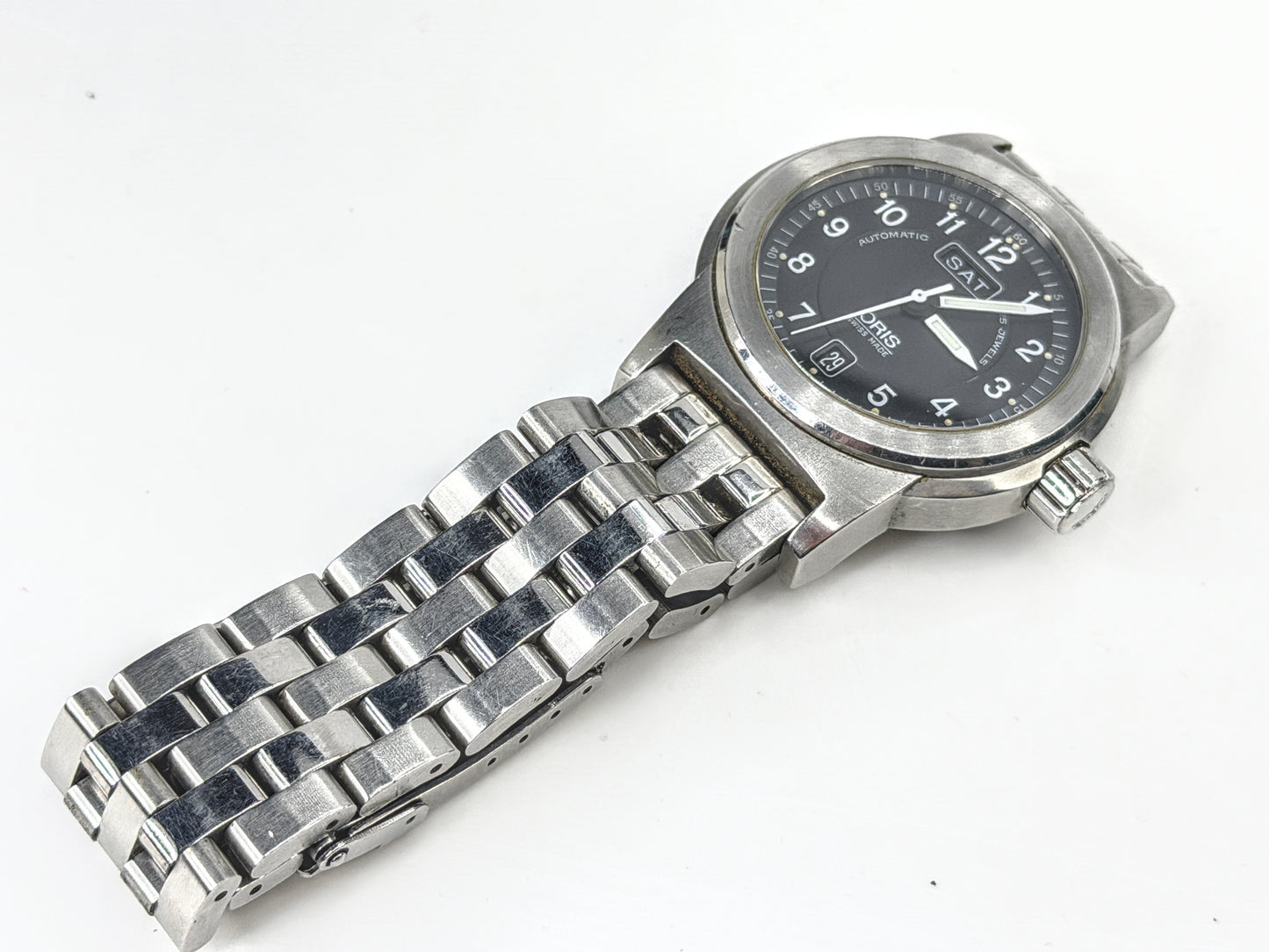 ORIS BC3 big Crown 7500 Automatic Day Date Swiss Made Men's Watch SS498