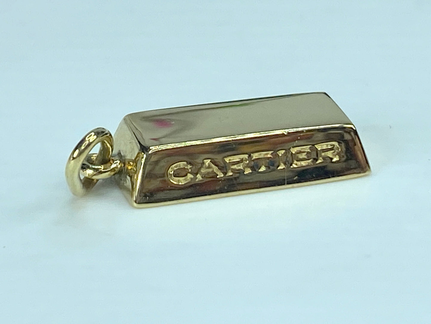 Cartier 1/4oz 18K Yellow Gold Bar Pendant  8.1g JR840
