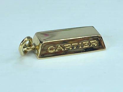 Cartier 1/4oz 18K Yellow Gold Bar Pendant  8.1g JR840