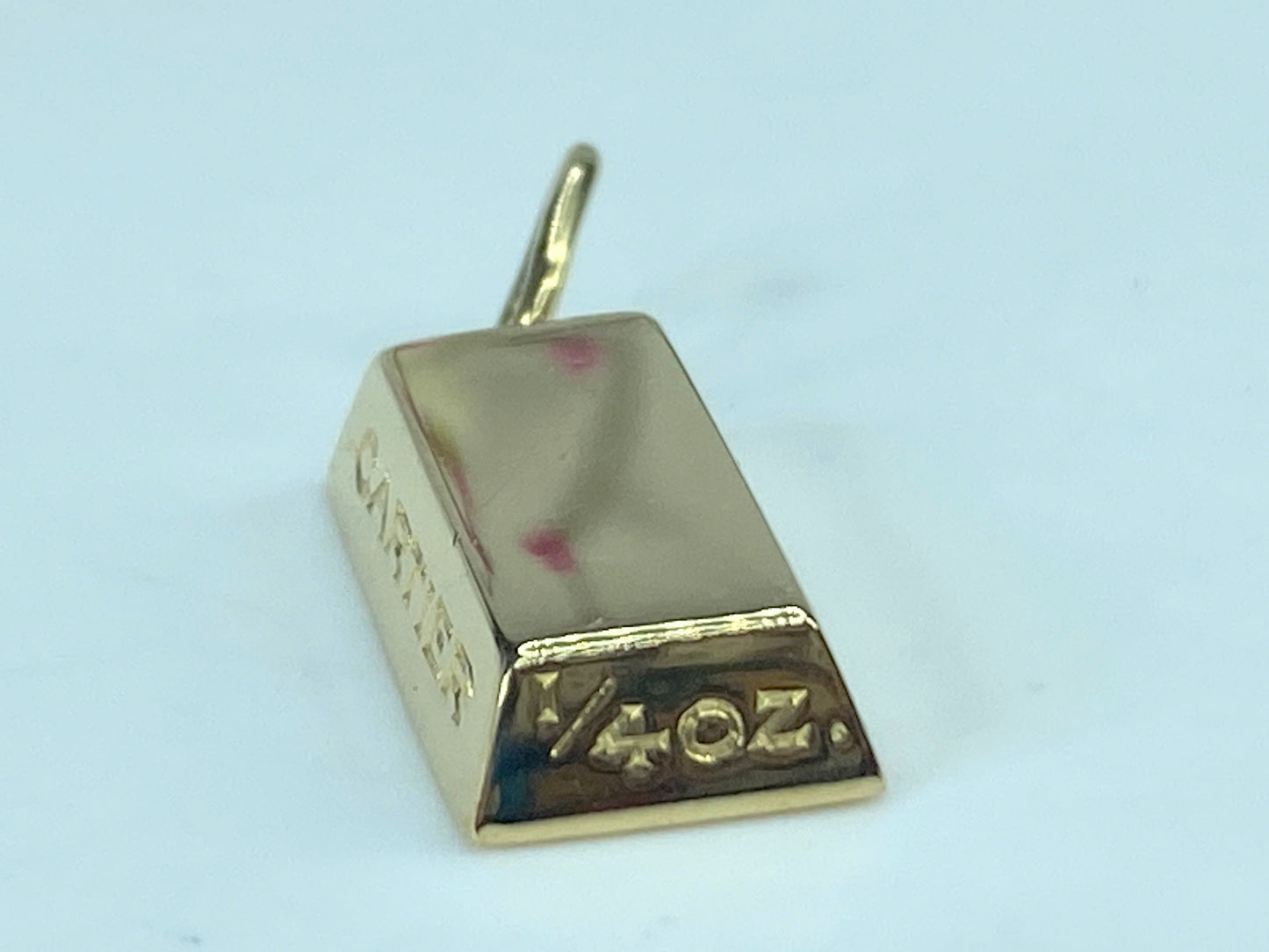 Cartier 1/4oz 18K Yellow Gold Bar Pendant  8.1g JR840