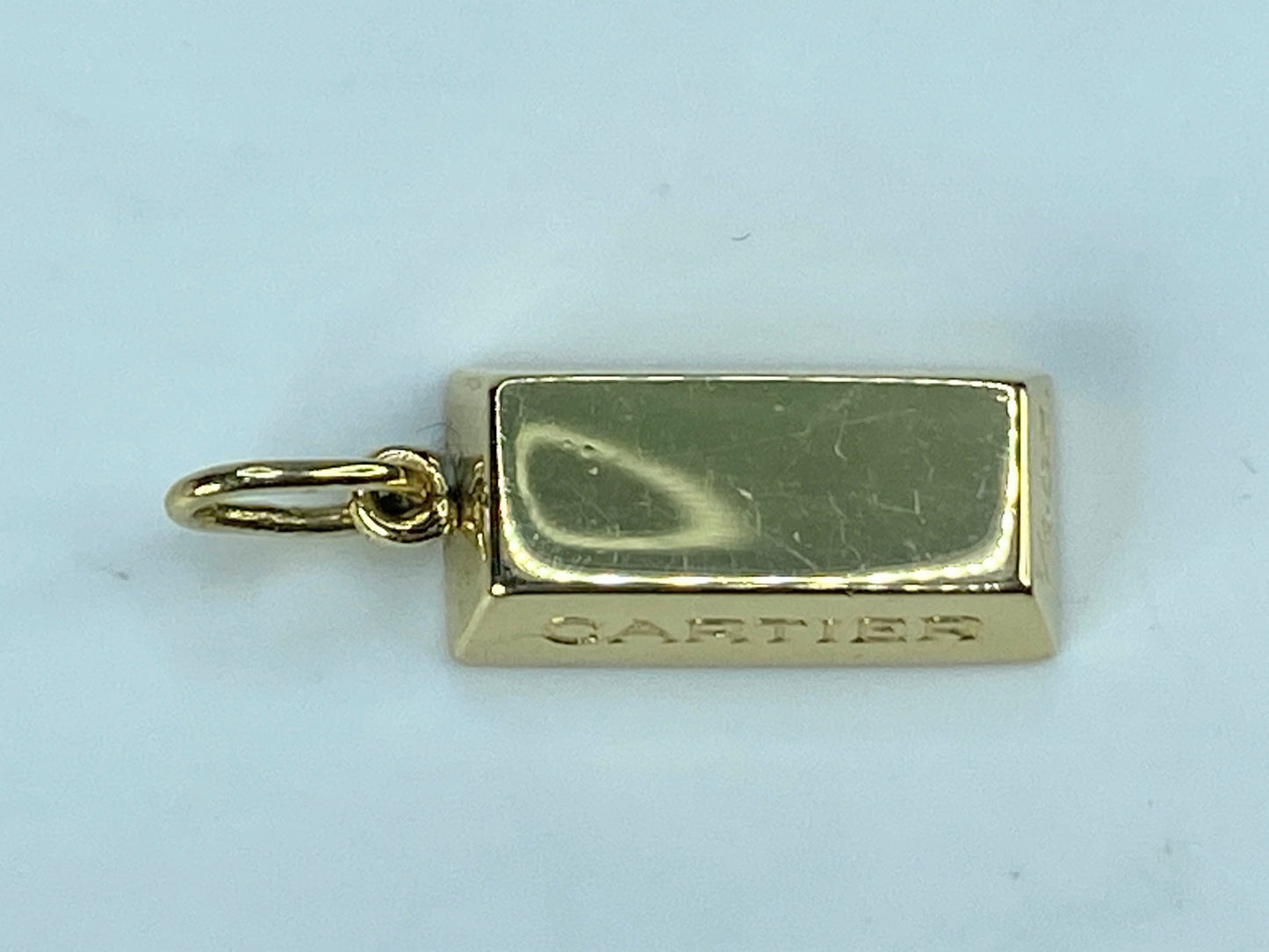 Cartier 1/4oz 18K Yellow Gold Bar Pendant  8.1g JR840