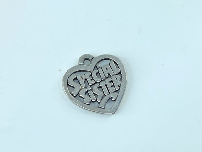 James Avery "Special Sister" Heart Charm with box JR209