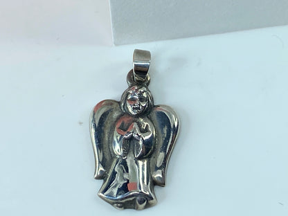 Rare Retired JAMES AVERY Sterling Silver Praying Angel Charm Pendant w/box JR210