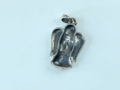 Rare Retired JAMES AVERY Sterling Silver Praying Angel Charm Pendant w/box JR210